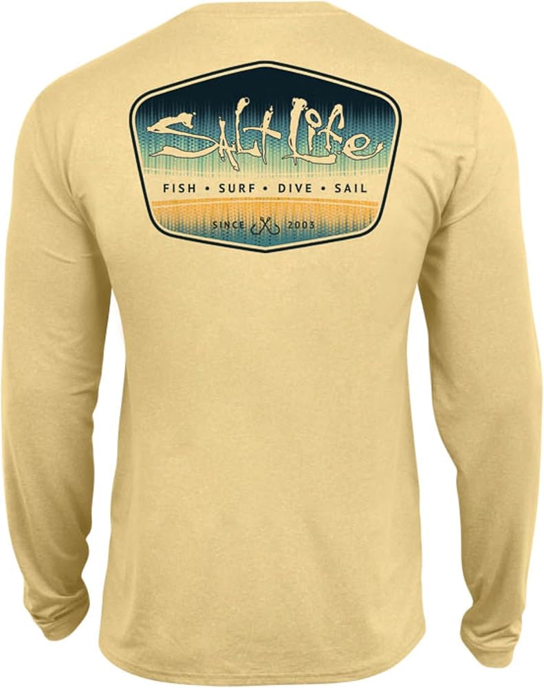 Salt Life Boy's Tuna Brigade Fade Youth Long Sleeve Performace Tee