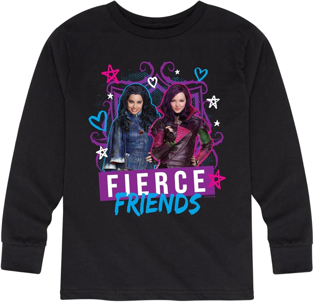 Disney Descendants - Fierce Friends - Toddler and Youth Long Sleeve Graphic T-Shirt