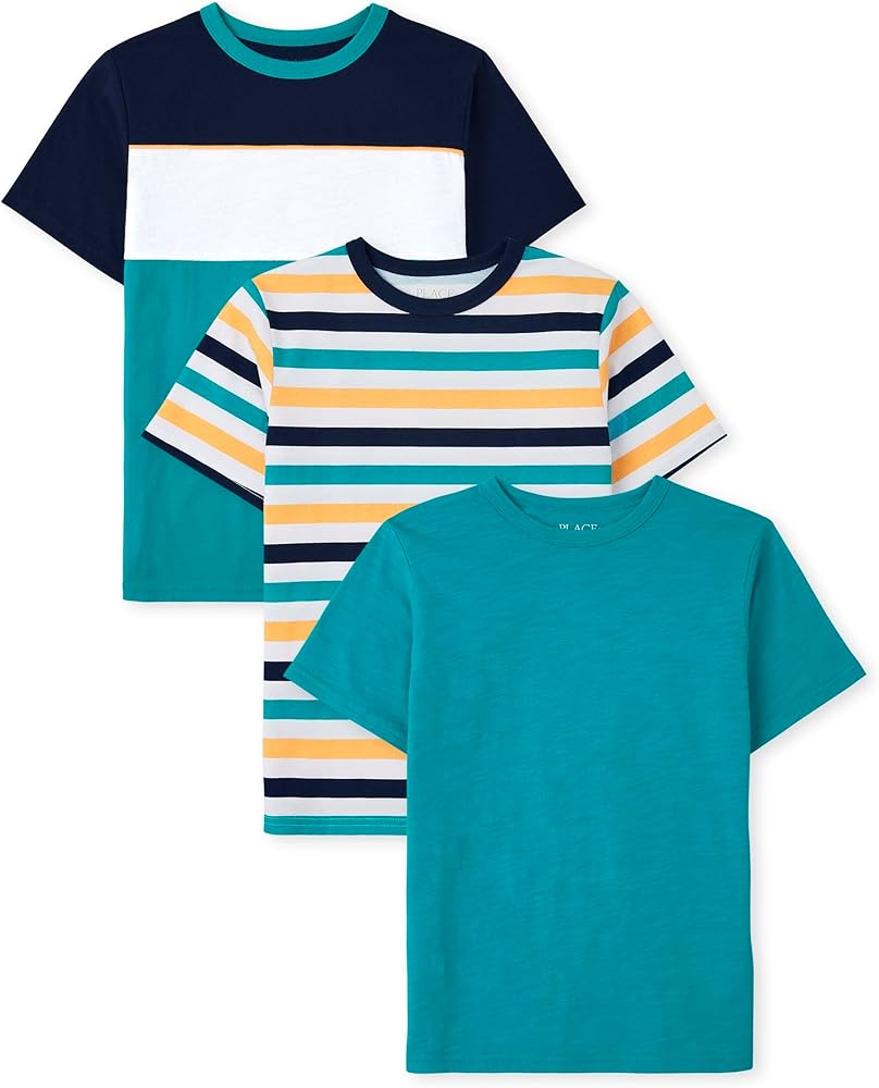 The Children's Place Boys' Short Sleeve Crew Neck T-Shirts