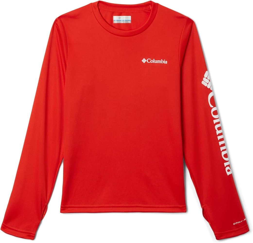 Columbia Fork Stream™ Long Sleeve Shirt (Little Kids/Big Kids) Spicy 2XS (4-5 Little Kids)