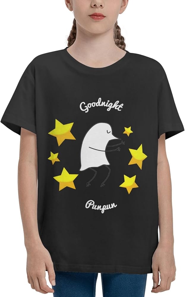 Anime Goodnight Punpun Shirt Boys Girls Round Neck Short Sleeve Cotton Tees