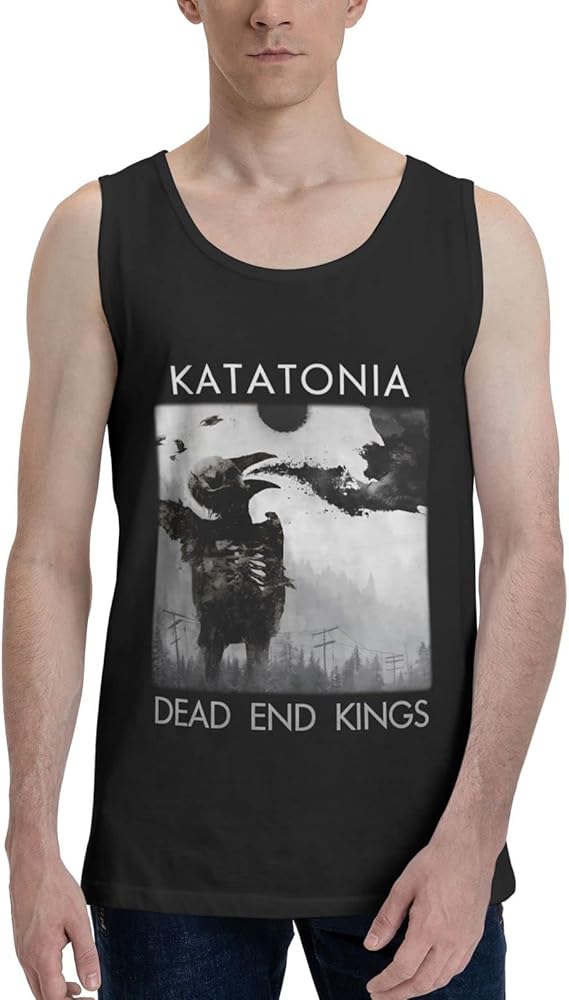 Katatonia Band Tank Top T Shirt Mens Summer Sleeveles Tops Fashion Exercise Vest Black