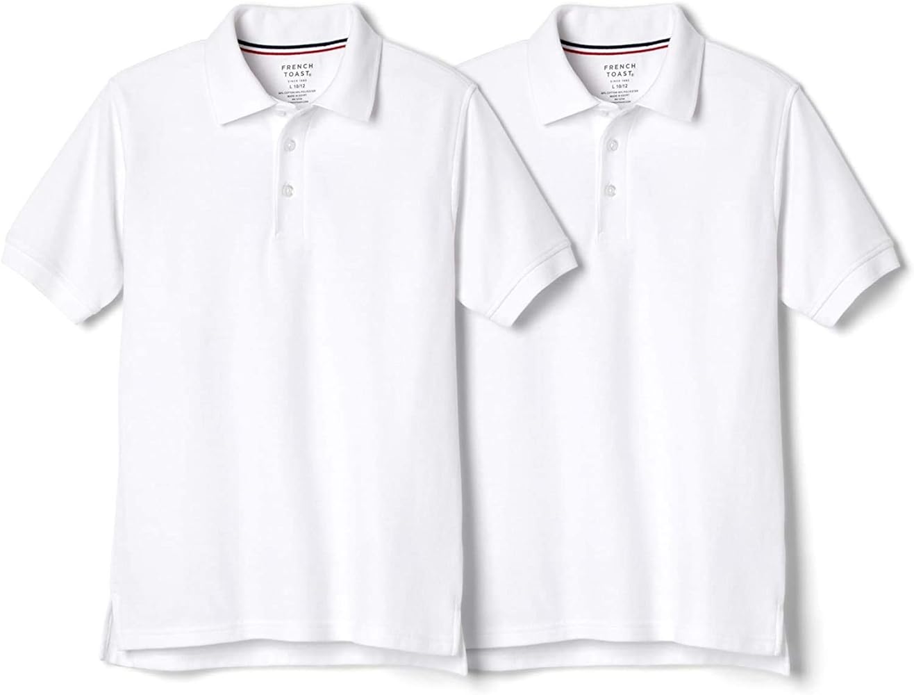 French Toast Boys 2-Pack Short Sleeve Pique Polo Shirt Size