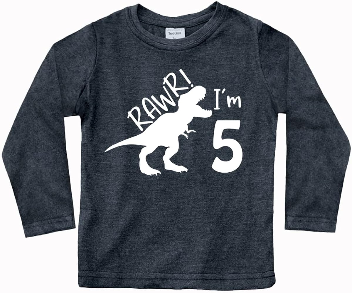 rawr im 5 dinosaur 5th birthday shirt boy roar five year old dino tshirt rex tee