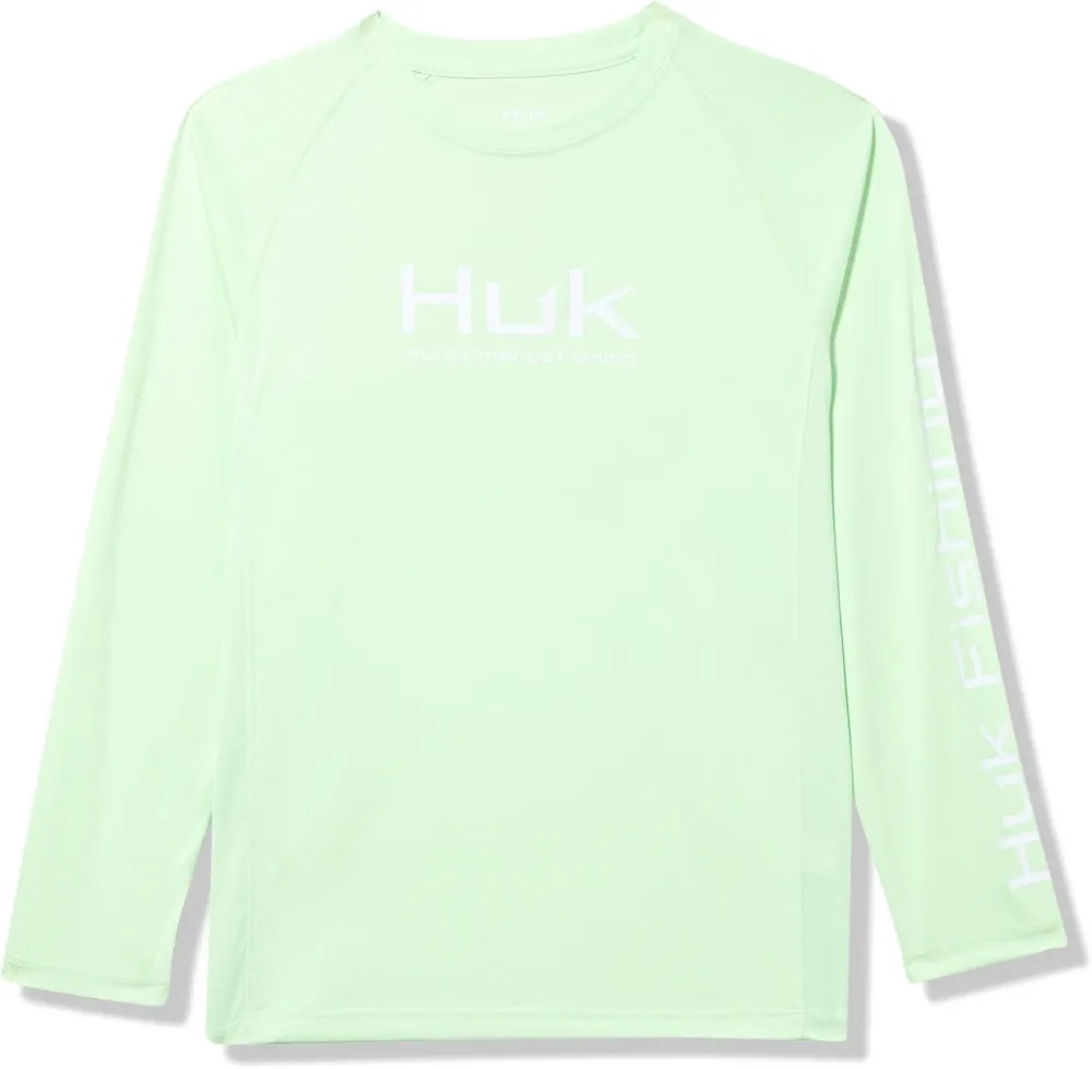 HUK Boys' Pursuit Graphic Long Sleeve, Fishing Shirt for Kids