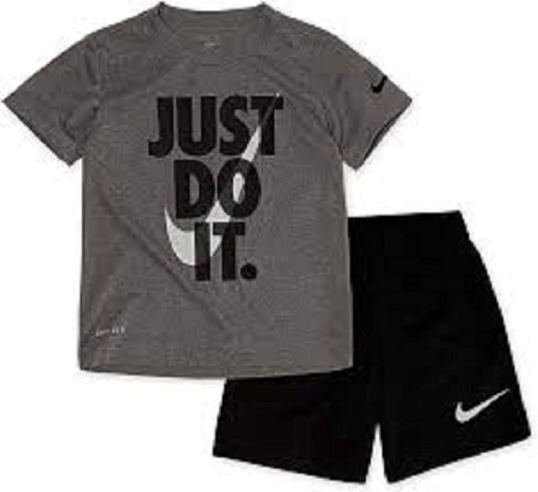 Nike boys dri-fit polo t-shirt and shorts 2 piece set