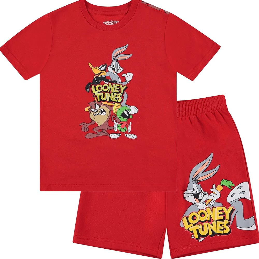 Looney Tunes Boy's Bugs Bunny T-Shirt and Shorts Bundle Clothing Set- Little and Big Boys Sizes 4-20