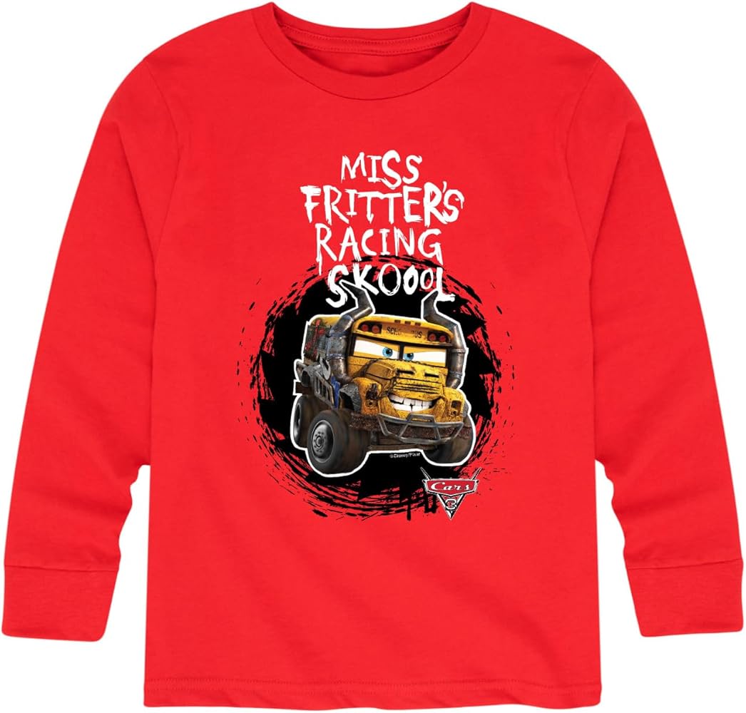 Disney Cars - Miss Fritters School - Toddler and Youth Long Sleeve Graphic T-Shirt