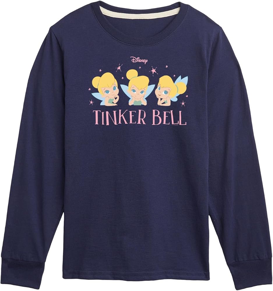 Disney Tinker Bell - Tinker Bell Expression Grid - Toddler and Youth Long Sleeve Graphic T-Shirt