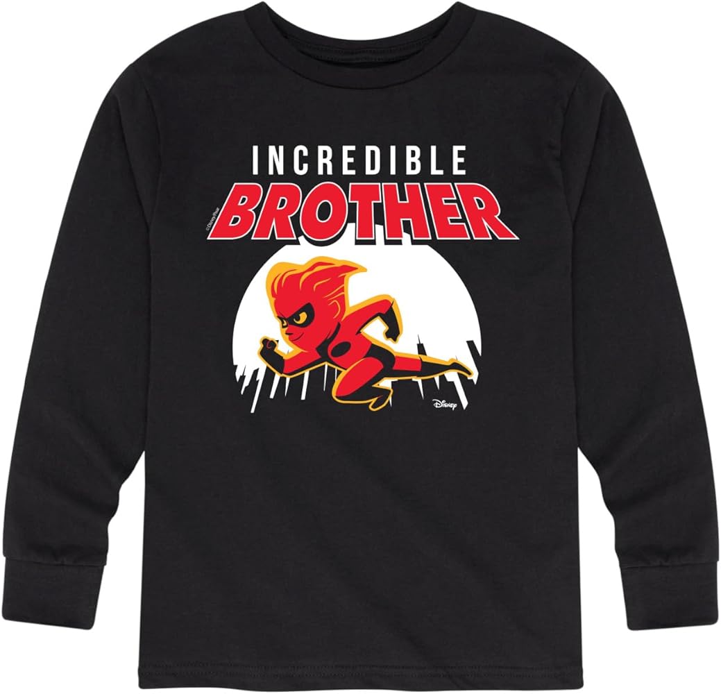 Disney The Incredibles - Incredible Brother - Toddler and Youth Long Sleeve Graphic T-Shirt