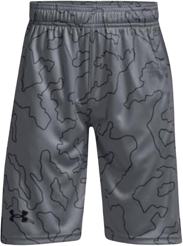 Under Armour Boys' UA Velocity Shorts (as1, Alpha, l, Regular, Pitch Gray/Black - 013, Large)