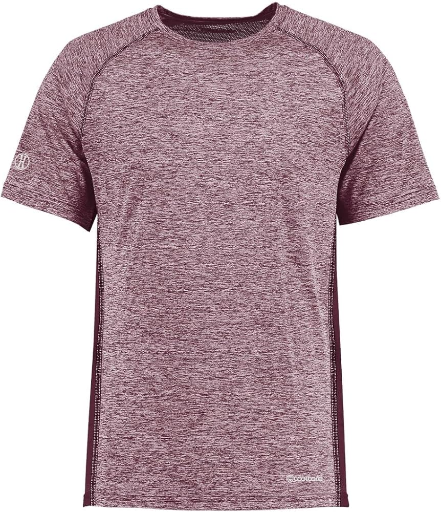 Holloway Youth Electrify Coolcore Tee-Maroon Heather-L