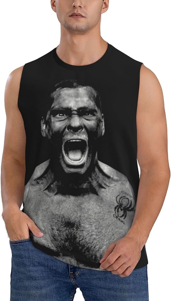 Henry Rollins Tank Top Man's Summer Casual Novelty Polyester Sleeveless Tee Shirts for Men