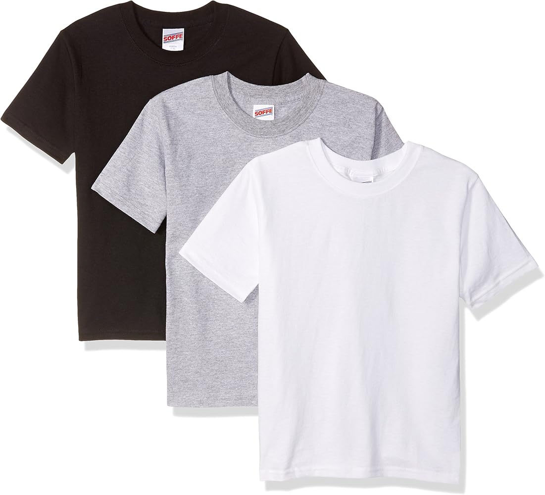 Soffe Boys' Midweight Cotton Short Sleeve Tee