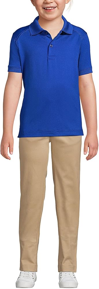 Lands' End School Uniform Kids Short Sleeve Rapid Dry Polo Shirt