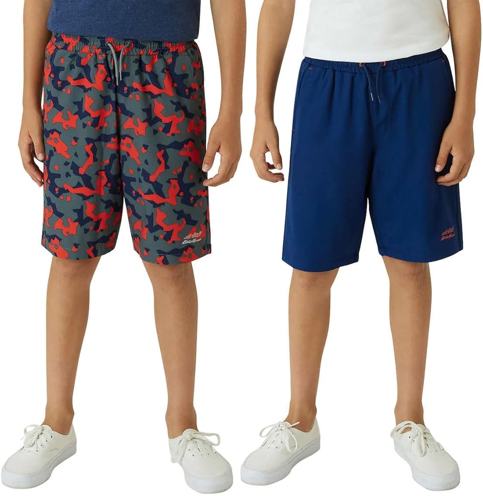 Eddie Bauer Boys 2-Pack Hybrid Shorts