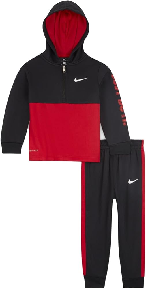 Nike Air Little Boys Half-Zip Tricot Jacket & Pants Tracksuit 2 Piece Set