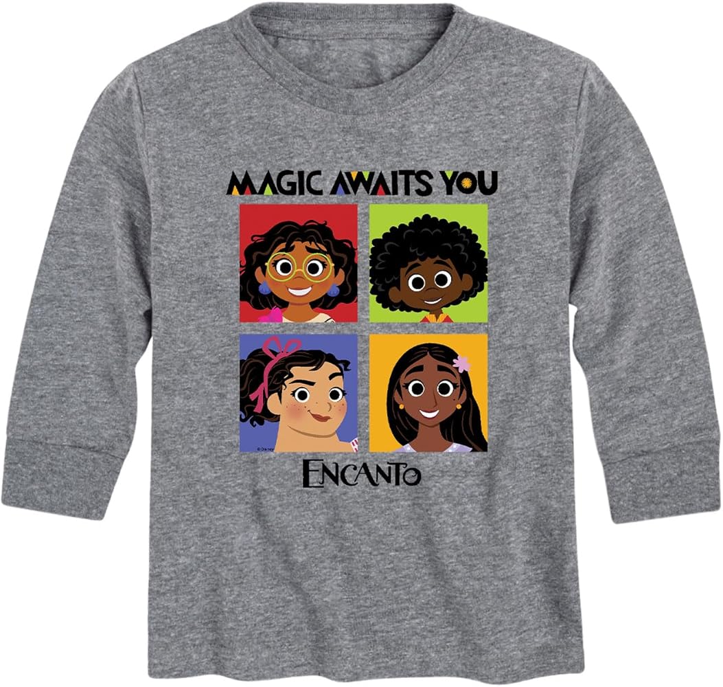 Disney Encanto - Magic Awaits You Panels - Toddler and Youth Long Sleeve Graphic T-Shirt