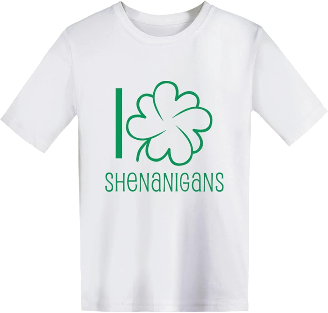 Kids Baby Girls Boys Tee Spring Summer Tops St.Patricks Day Print Cotton Short Sleeve Tshirt Cute Daliy Clothes