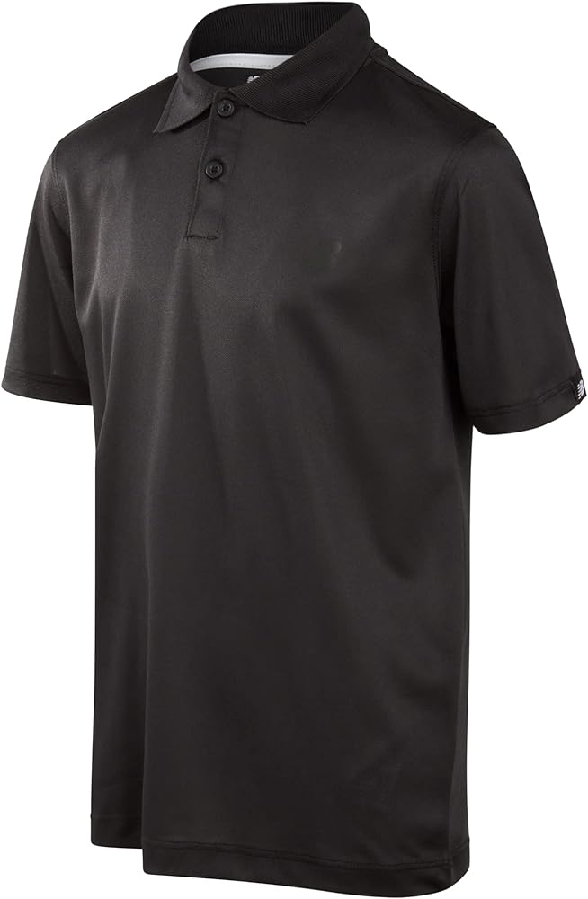 New Balance Boys' Polo T-Shirt - Short Sleeve Dry Fit Shirt for Boys - Performance Collared Golf Shirt (8-20)