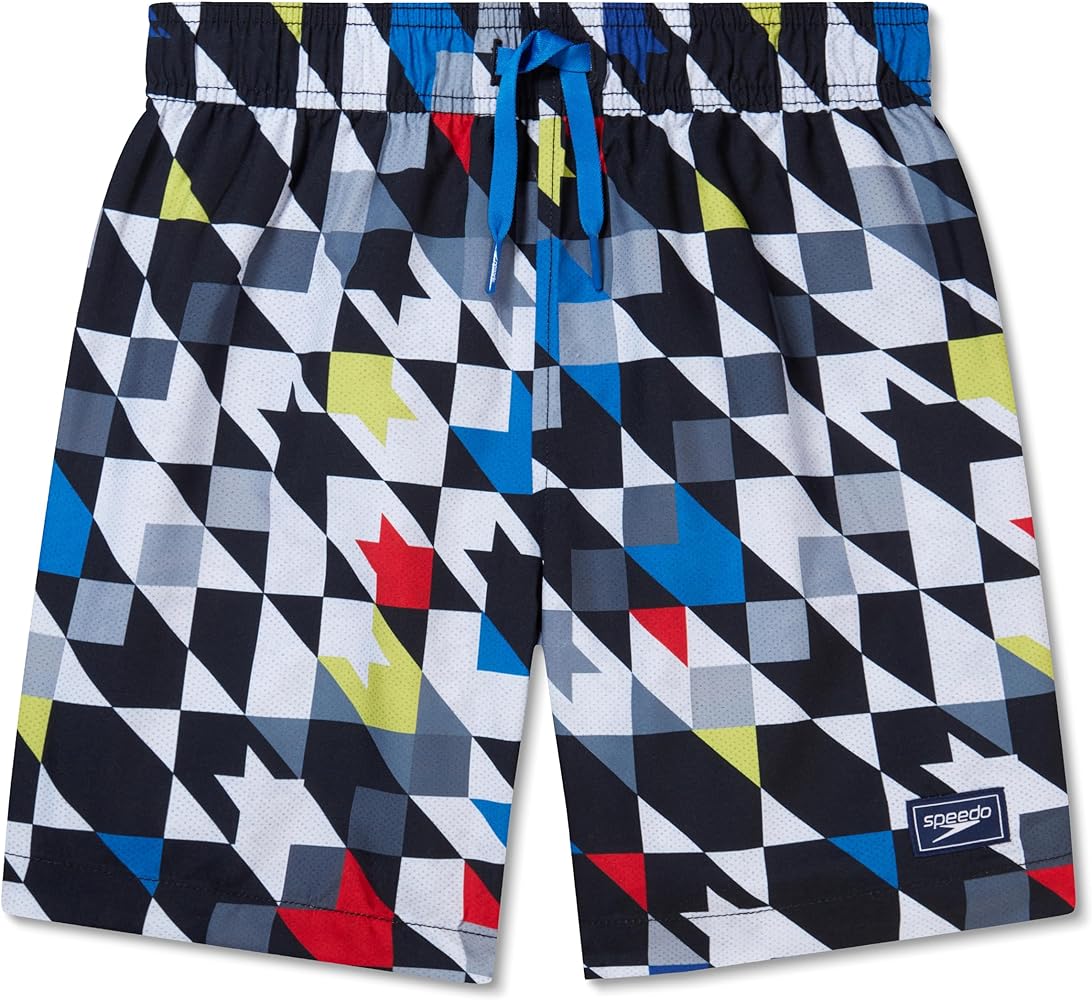 Speedo Boy's Swim Trunk Mid Length Redondo Printed