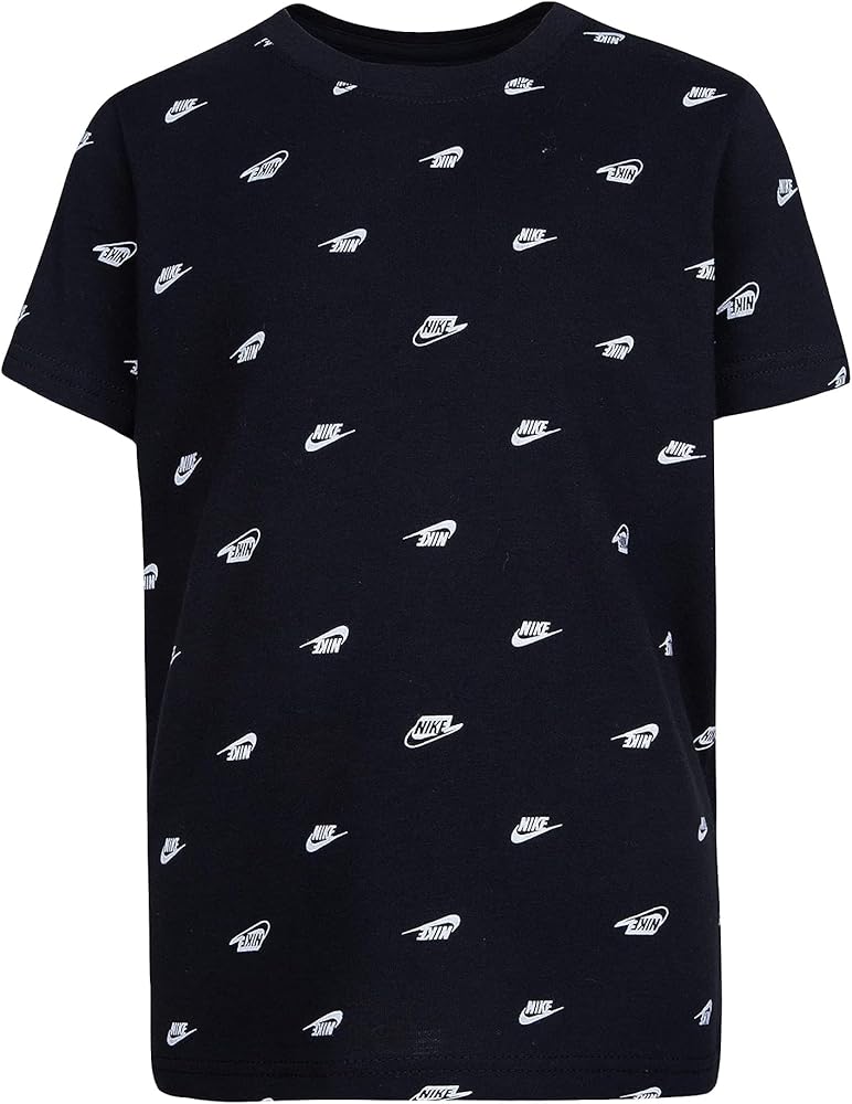 Nike Boy's Futura Monogram All Over Print Tee (Little Kids/Big Kids)