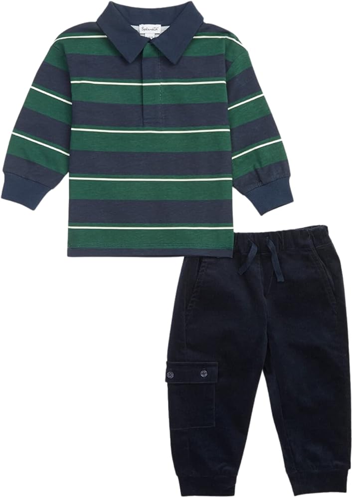 Splendid Boys Kelly Stripe Polo SetPolo Set