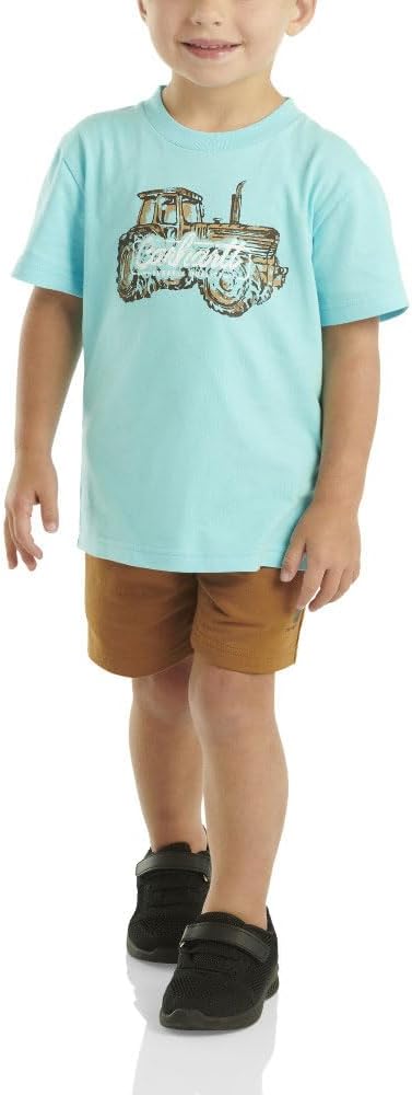 Carhartt Kid's CG8922 Short-Sleeve T-Shirt and French Terry Short Set - Boys