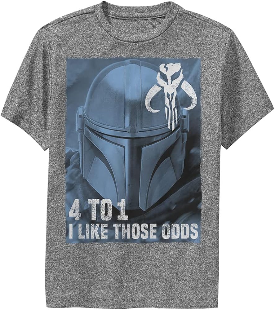 STAR WARS Mandalorian Good Odds Boys Short Sleeve Tee Shirt