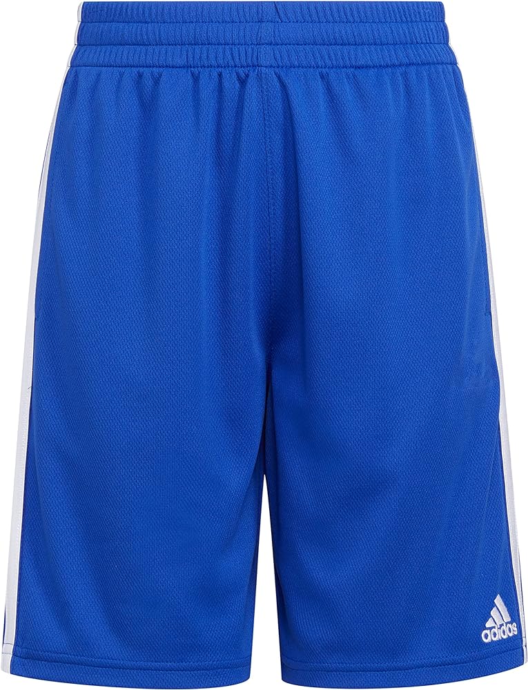 adidas Boys' Elastic Waistband Classic 3-Stripes Shorts