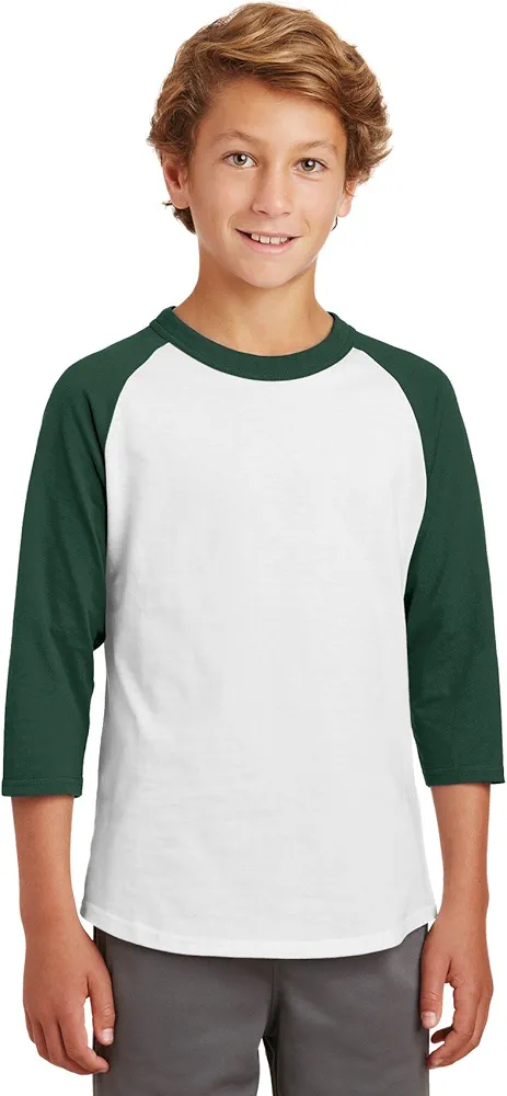 SPORT-TEK Youth Colorblock Raglan Jersey F20