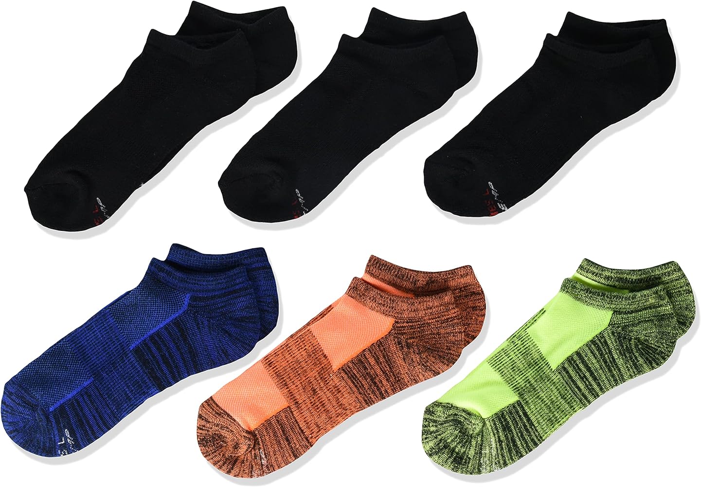 Hanes Boys' Performance X-Temp 6-Pair No Show Socks