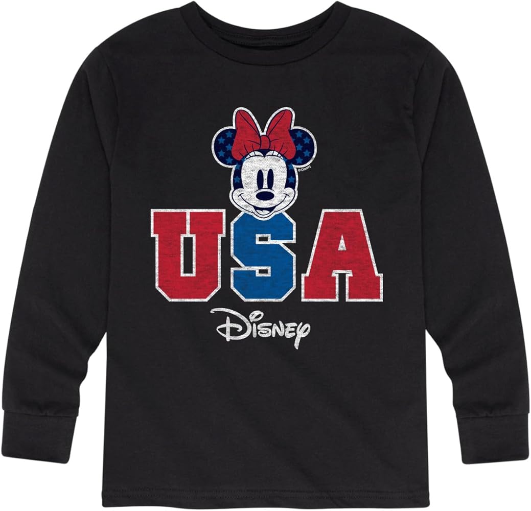 Disney Americana - Minnie USA - Toddler and Youth Long Sleeve Graphic T-Shirt