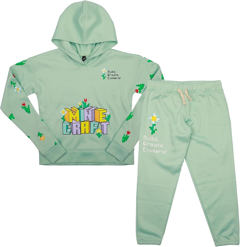 Bioworld Minecraft Youth Hoodie and Sweatpant Set