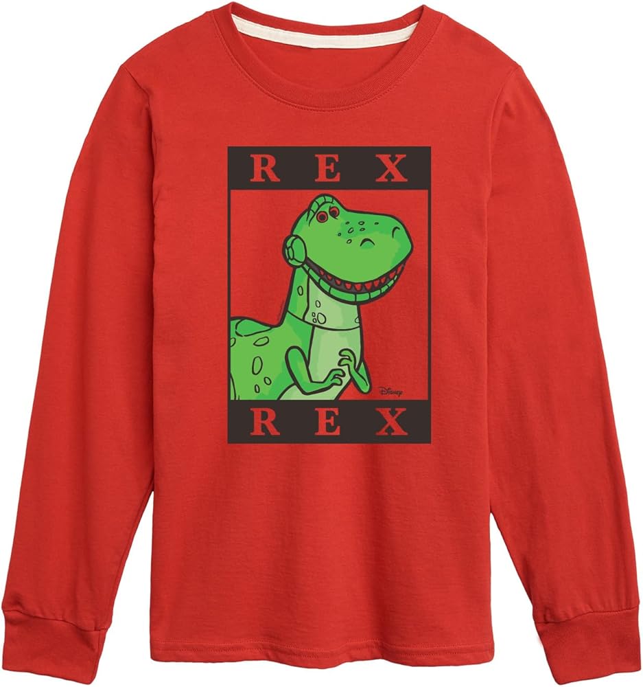 Disney - Toy Story 4 - Type Block Rex - Toddler & Youth Long Sleeve Graphic T-Shirt