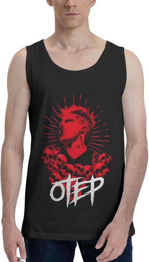 Otep Band Tank Top T Shirt Mens Summer Sleeveles Shirts Fashion Exercise Vest Black