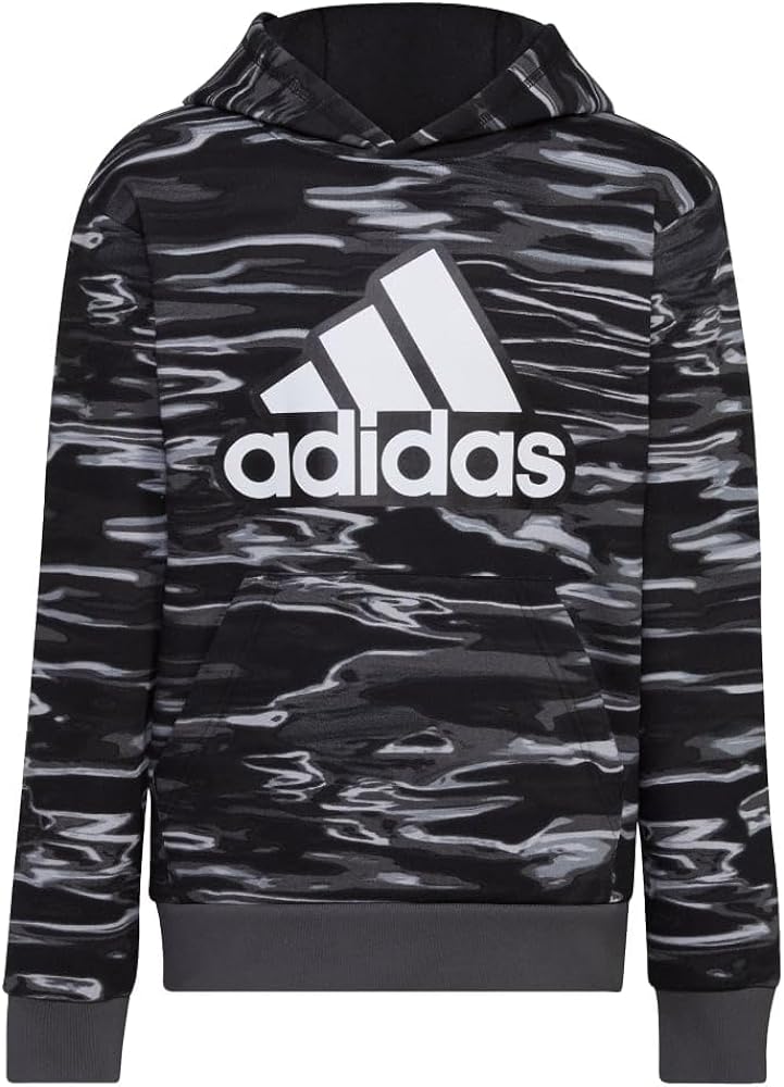 adidas Boys' Long Sleeve Camo Print Hoodie