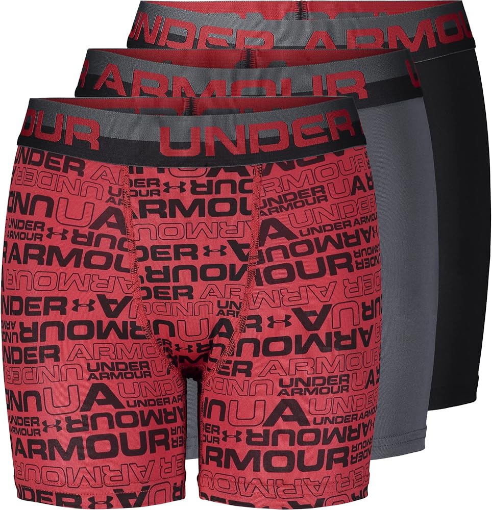 Under Armour Boys' Big Performance Boxer Briefs, Lightweight & Smooth Stretch Fit