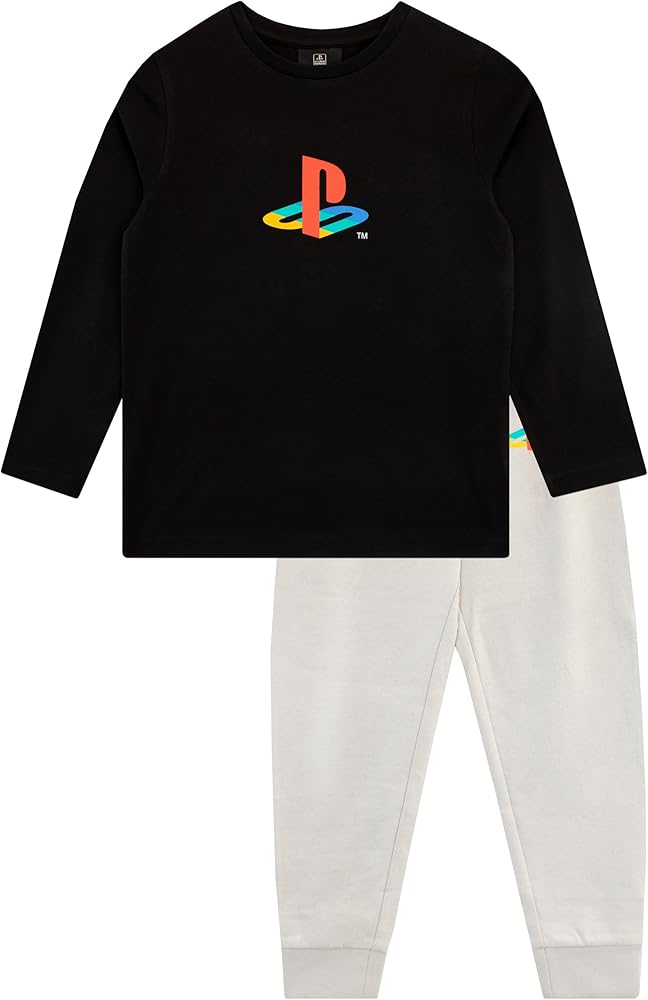 PlayStation Boys Long Sleeve Top and Joggers Set Daywear For Kids Black 8