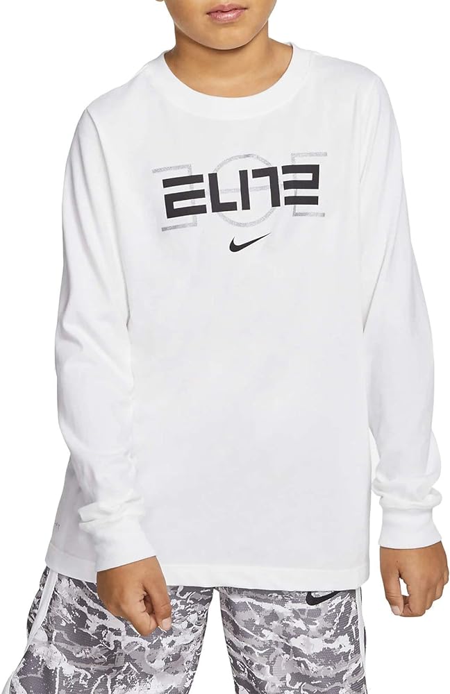 Nike Big Boys' DFC Elite Basketball Long Sleeve Tee