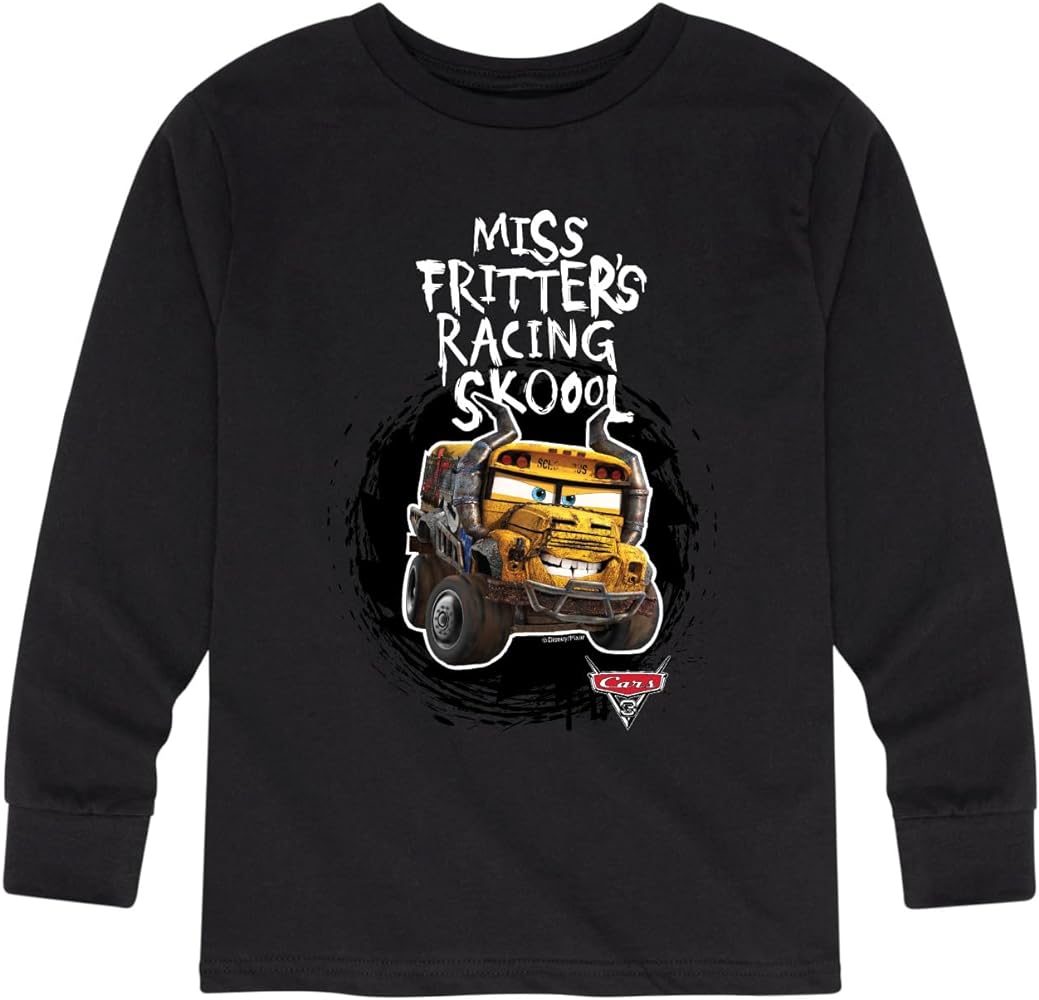 Disney Cars - Miss Fritters School - Toddler and Youth Long Sleeve Graphic T-Shirt