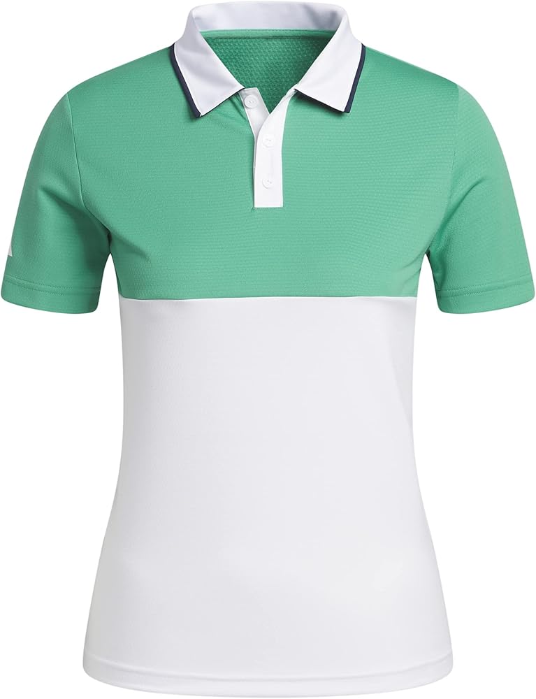 adidas Boy's Colorblock Heat.rdy Golf Polo Shirt