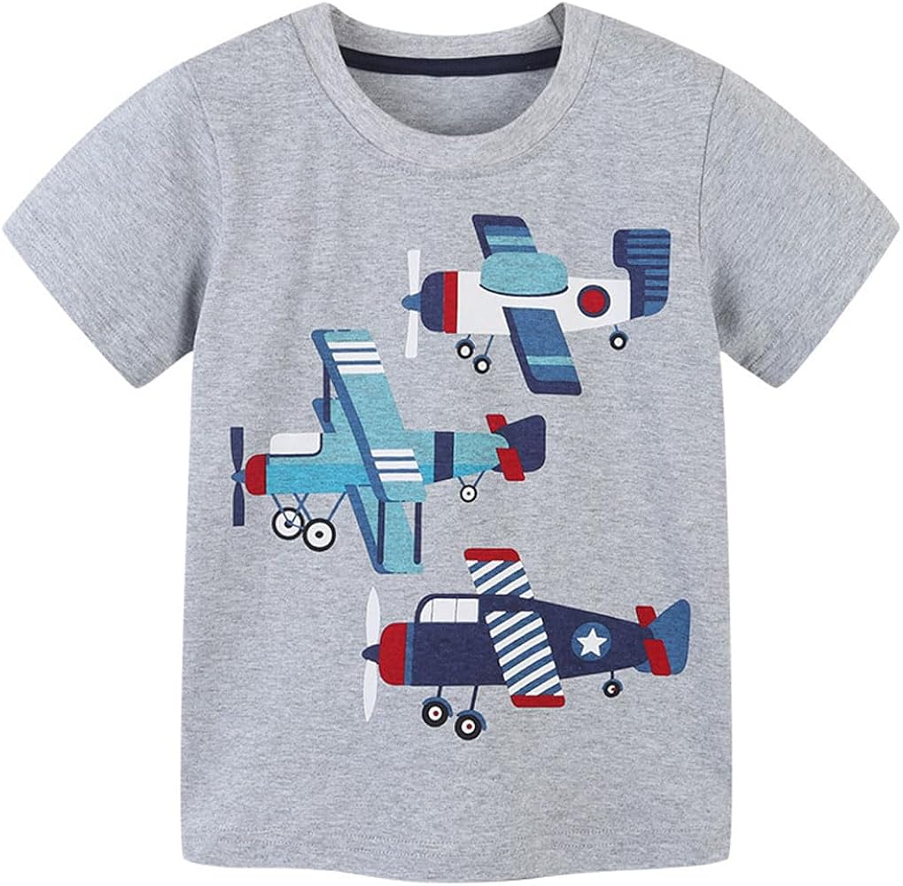 Boys T-Shirts Tops Shirts Kids T-Shirts Summer Short Sleeve Tees T Shirts for Boys Cotton T-Shirts