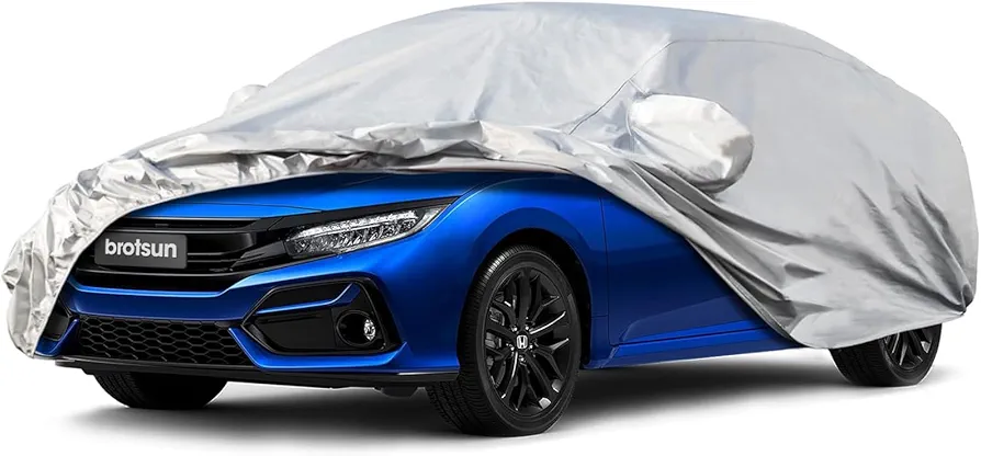 Car Cover, car Cover Waterproof All Weather, Car Covers for Automobiles, Outdoor Full Cover, dust Prevention, Ultraviolet-Proof, Frost and Snow Prevention, Universal (214 * 78 Inches)