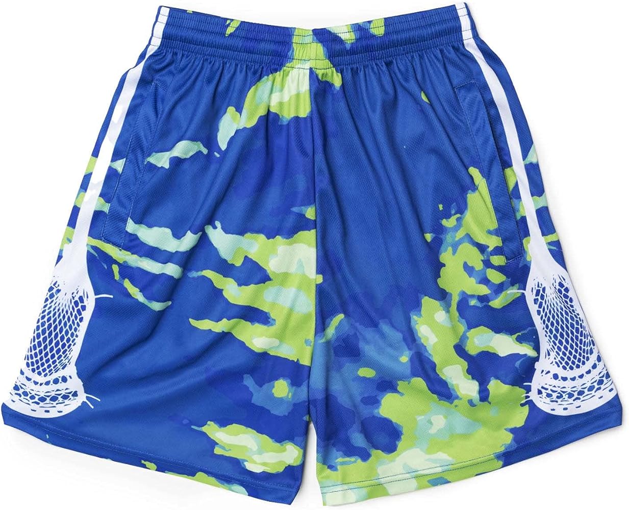 ChalkTalkSPORTS Lacrosse Performance Shorts | Tie Dye Boys Lacrosse Shorts | Youth & Adult | Lacrosse Boys Athletic Shorts | Youth Large