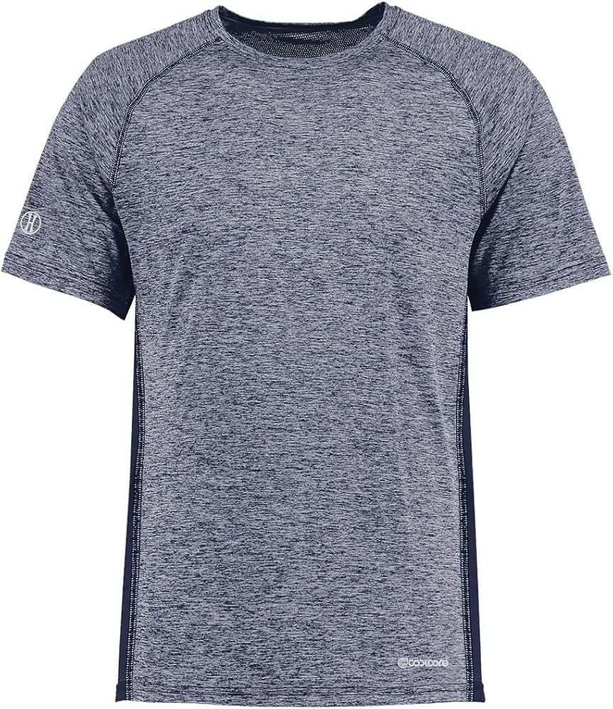 Holloway Youth Electrify Coolcore Tee-Navy Heather-S