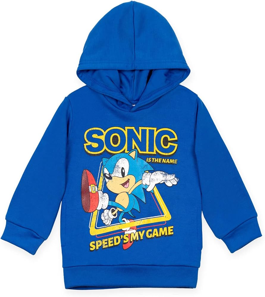 SEGA Sonic the Hedgehog Tails Knuckles Hoodie Toddler to Big Kid