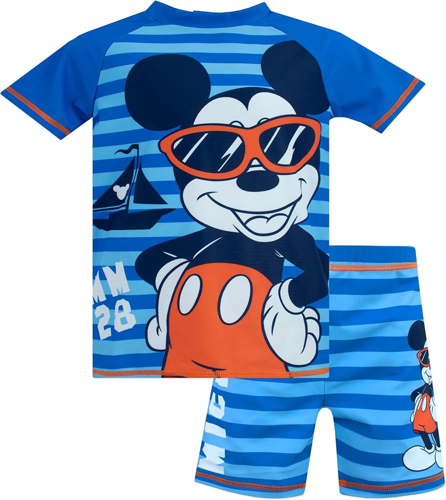 Disney Mickey Mouse Boys Mickey Mouse Two Piece Swim Set