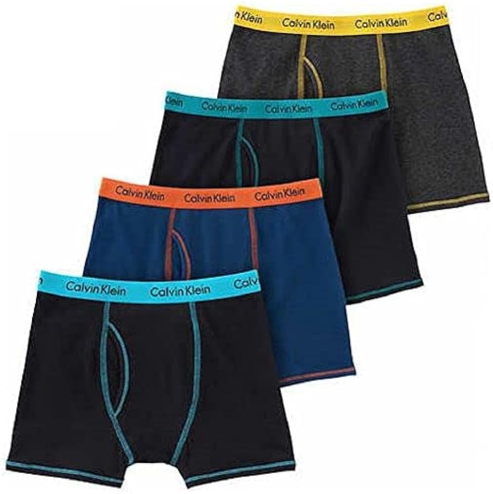 Calvin Klein Cotton Stretch Boys' Boxer Briefs (4 or 6 Pack)