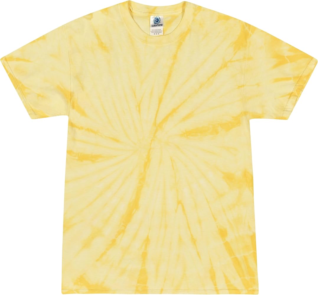 Colortone Short Sleeve Tie Dye T-Shirts for Boys and Girls - Tie Dye T Shirts for Little Kids & Big Kids